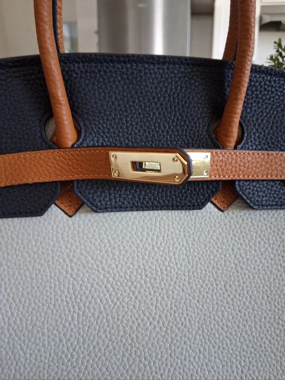 Elegant Tricolor Tote Bag